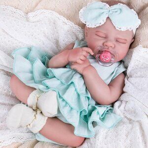 20 '' Sleeping Realistic Newborn Baby Girl with Doll Accessories for Girls 3+